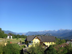 Bed and breakfast mountain family room Tubej with terase